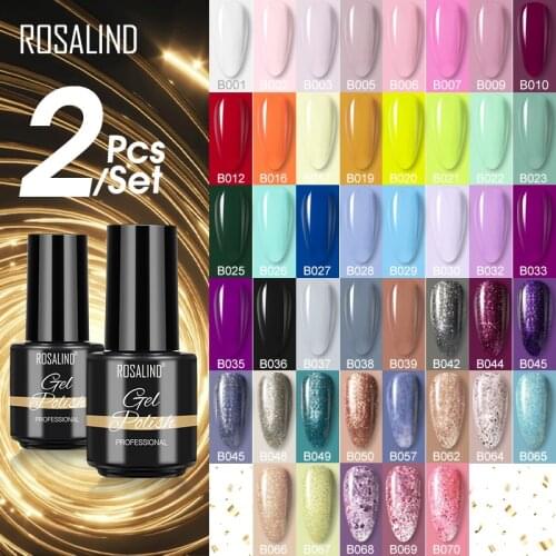 ROSALIND Nail Polish Set UV Gel Nail Kit All For Nail Art Design Manicure Semi Permanent Painting Decoration Need Base Top Coat