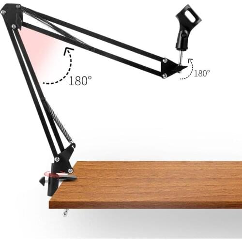 NB35 Adjustable Microphone Boom Mount Arm Stand Max Load 1.8KG Recording Live Broadcast Stages TV Stations