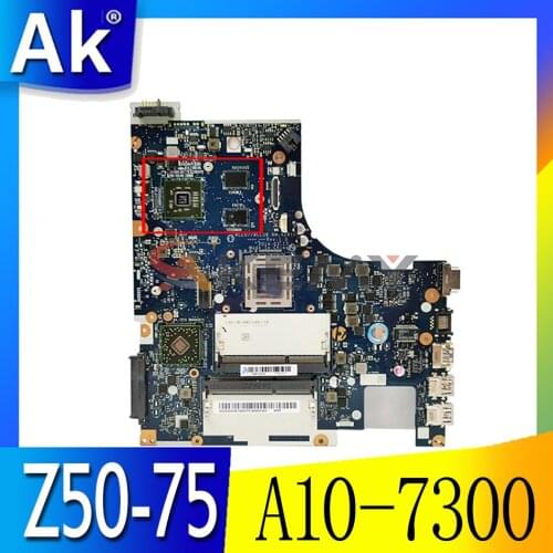 New NM-A291 Motherboard ( A10-7300 CPU + 2GB GPU )For Lenovo Z50-75 G50-75M G50-75 G50-75M Laptop mainboard ACLU7/ACLU8
