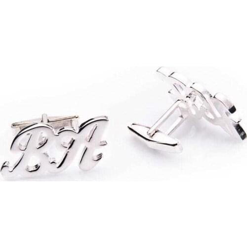 Personalized Sterling Silver Letter Cufflinks