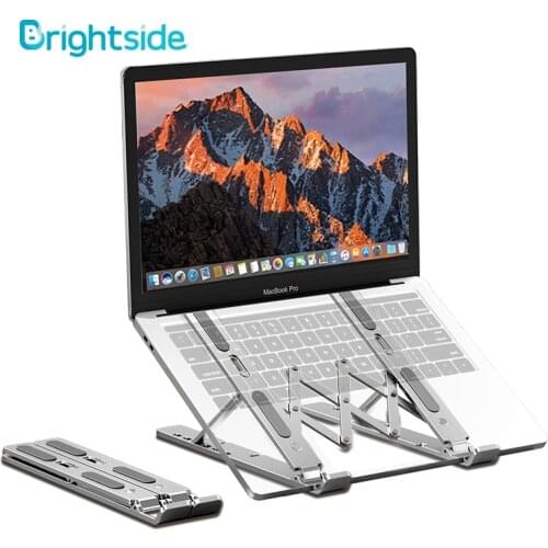 Laptop Stand Foldable Support Base Adjustable Notebook Stand For Macbook Pro Portable Computer Laptop Holder Bracket Riser