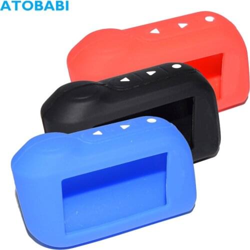 A93 Silicone Key Case For Starline A63 A39 A36 A66 A96 2-Way Car Alarm LCD Remote Control Transmitter Silica Gel Keychain Cover