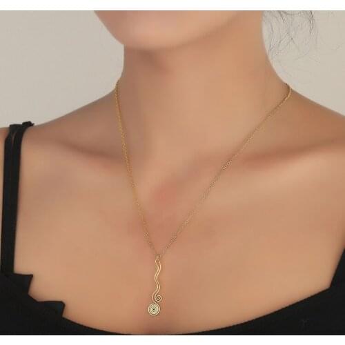 Sweet Geometric Spiral Lollipop Pendant Necklace Cartoon Flower Choker Sweet Girlfriend Jewelry Gift