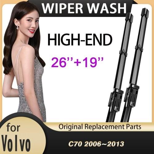 For Volvo C70 2006~2013 Front Windscreen Windshield Wipers Car Wiper Blade Car Accessories 2007 2008 2009 2010 2011 2012
