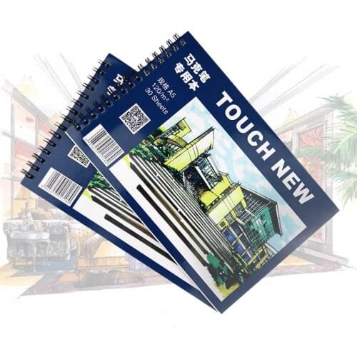 TOUCHNEW A5 Marker Pad 30 Sheets Professional No Penetration Paper Drawing Album For Painting School Stationery