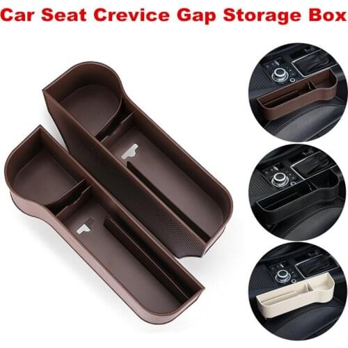 Universal Left / Right Car Auto Seat Crevice Gaps Storage Box Drink Holder For Phone Wallet Pockets Organizers Stowing Tidying