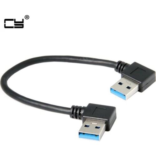 USB 3.0 Type-A 90 Degree Right Angled to Right Angled Data Cable for Hard Disk Computer