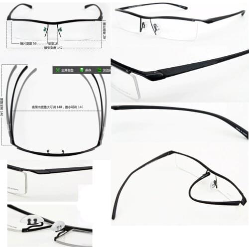 100% TITANIUM Commercial MEN gentlemen designer high class style glasses frame