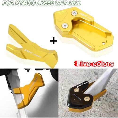 2017-2020 Motorcycle Modified Side Stand Pad Enlarger & Kickstand Side Auxiliary For KYMCO AK550 AK 550