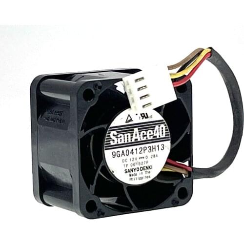 9GA0412P3H13 40mm 4cm 12V Dual Ball Bearing High Speed Small Computer Cooling Fan,40X40X28mm 4028 0.28A 14000RPM Pwm Cooler PC