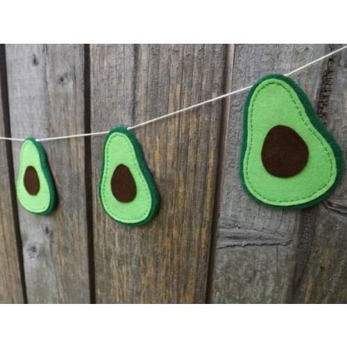 Avocado Toast birthday felt Garlands baby shower buntings Christening RUSTIC wedding baptism decor nursery room banners