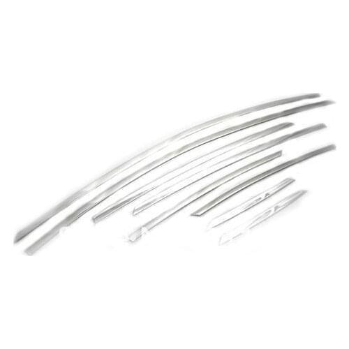 Car Styling Chrome Side Upper Edge Window Trim Set For Ford Focus MK3 Sedan 2012-2013