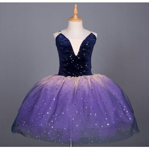 Robe de ballet professionnelle pour enfants, robe de performance pour étudiants en danse moderne, longue jupe à fil, jupe de