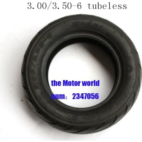 Tubeless explosion proof tire 3.00/3.50-6 Vacuum tyres fits Balanced Scooter Electric Scooter for many scooter