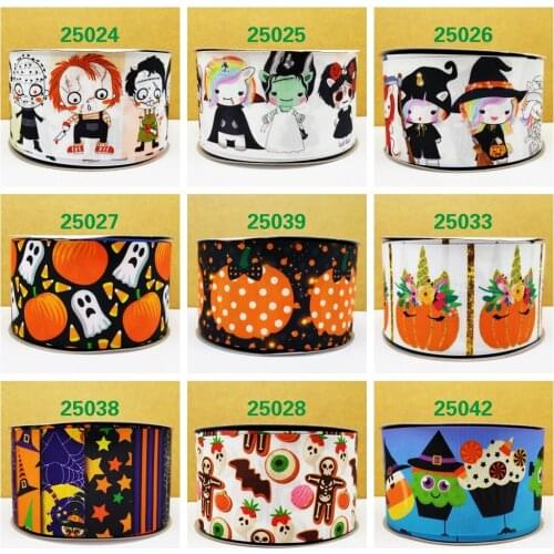Free shipping 10 yards cartoon printed grosgrain ribbon 25024