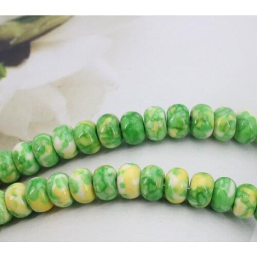 Abacus shaped Riverstones loose beads 5x8mm DIY 15" women hot jewelry fit making design color can choose