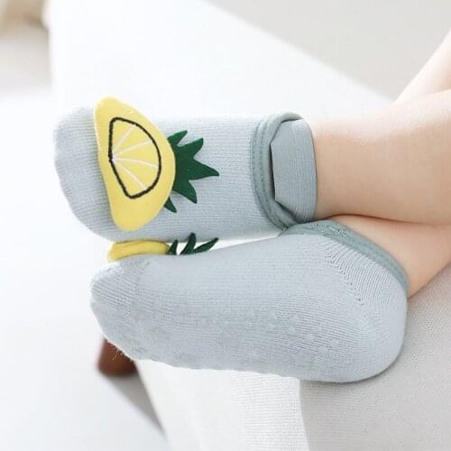 Newborn Infants Anti Slip Socks With Animal Print Kids Toddler Spring Summer Child Boy Girl Cute Invisible Sock Baby Accessories