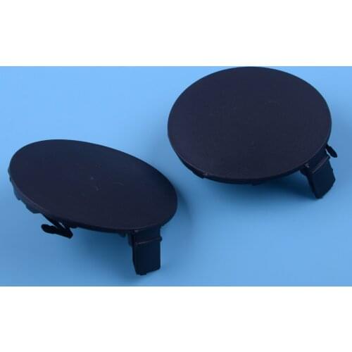 DWCX 1 Pair 53286-0R060 Left Right Front Bumper Round Tow Hook Eye Protective Cover Cap Fit For Toyota RAV4 2013 2014 2015