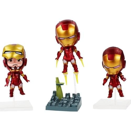 The Avengers Q Iron Man 3pcs/set 5inch New Arrival bonecos vingadores High Quality PVC Action Figure Toys Dolls Free Shipping