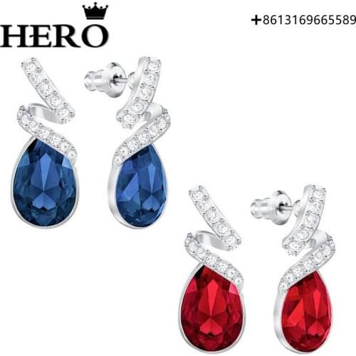HERO Original Copy High Quality 1:1 SWA Gemstone Tassel Earrings Logo Free Of Charge With Wholesale Manufacturers