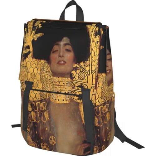 Gustav Klimt,Judith Backpack for Girls Boys Travel RucksackBackpacks for Teenage school bag