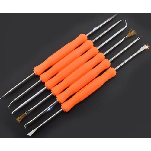 Desoldering tool circuit board welding repair six sets of welding aids PCB cleaning tools crowbar 6 in 1 auxiliary welding tool