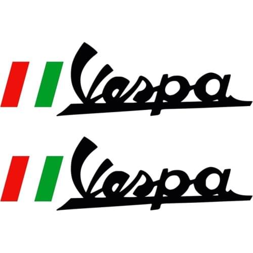 Extraordinary Pegatinas Vespa Logo Bandera Italia Salon Vinyl Car Stickers Decals Motorcycle Accessories PVC Apply To Car Window