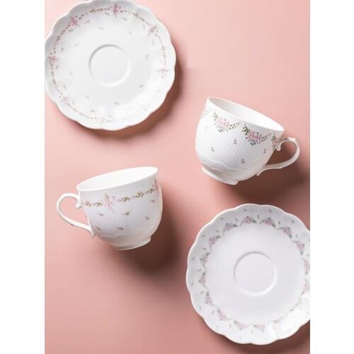 Classical Coffee Sets European Style Creative Design Ceramic Coffee Cup and Saucer 250ml Tea Sets
