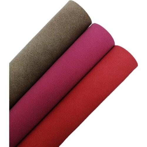 Suede Synthetic Faux Leather Vinyl Fabric Sheets with Felt Backing Leather for Bows Earrings DIY 21X29CM 6S110