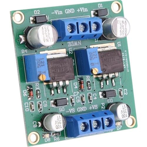 Positive Negative Voltage Stabilizing Power Supply Module Low Ripple Linear Adjustable Stabilizing Voltage Regulator LM317/337