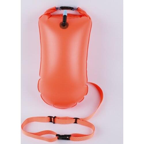 Storage type swimming float single airbag easy to inflatable atmosphere mouth swimming heel ball waterproof bag drifting bag