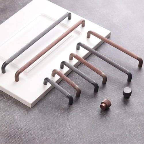 Nordic Extended Luxury Home Decoration Drawer Knob Cabinet Door Handle Wardrobe Solid Handle Gray Gold Round Door Handle