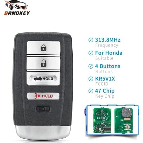 KEYYOU Smart Remote Auto Key Fob 3+1 4 Button KR5V1X for Acura ILX RLX TLX 2015 2016 2017 2018 2019 2020 Keyless entry Car Key