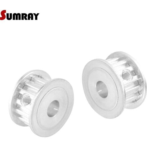 SUMRAY XL 16T Timing Pulley 5/6/6.35/7/8/10/12/12.7/14/15/16mm Bore 11mm Belt Width Stepper Motor Pulley for 3D Printer 2PCS
