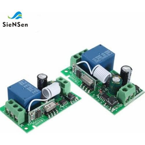 SienSen AC 85V110V220V Single Wireless Remote Control Switch Relay Control Board Wide Voltage 315M, 433M Optional KR2201-4