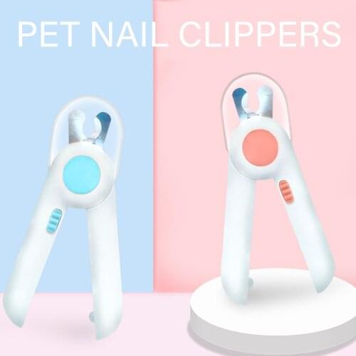 Dog Nail Clippers Stainless Steel Pet Nail Grinder Cat Nail Clippers With LED Light Professional Pets Grooming Tool Dog Supplies