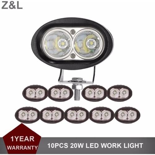20W LED Work Light Offroad 4WD Car Auto Truck ATV Motorcycle Fog Lamp 4 Inch Trailer AWD 4x4 12V 24V 4WD Camper Wagon Headlight
