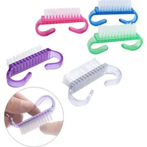 1/2pcs Plastic Manicure Brush Pedicure Nail Art Tools Nail Cleaning Nail Dust Brush Powder Remove Accessories Brush for manicure