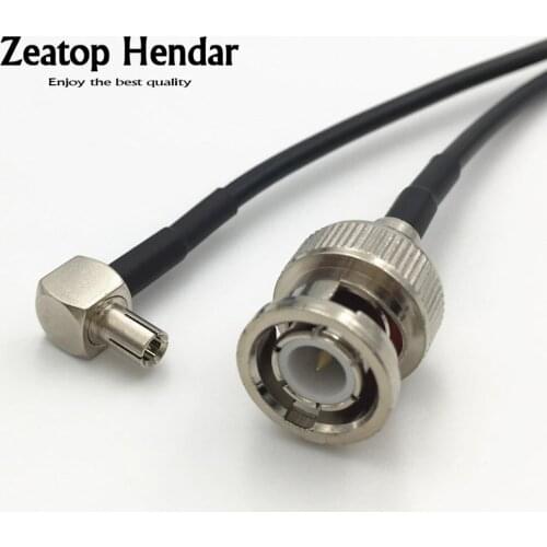 1Pcs RG174 Cable BNC Male Plug to Right Angle TS9 Male Jack RF Coaxial Pigtail Wire Connector 10CM 15CM 20CM 30CM 50CM 1M 2M