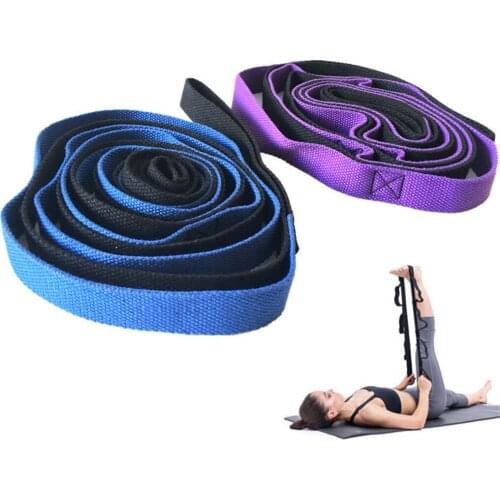 2m Yoga Stretching Band 8-loop air anti-gravity flat skin double color tension band fitness strength training