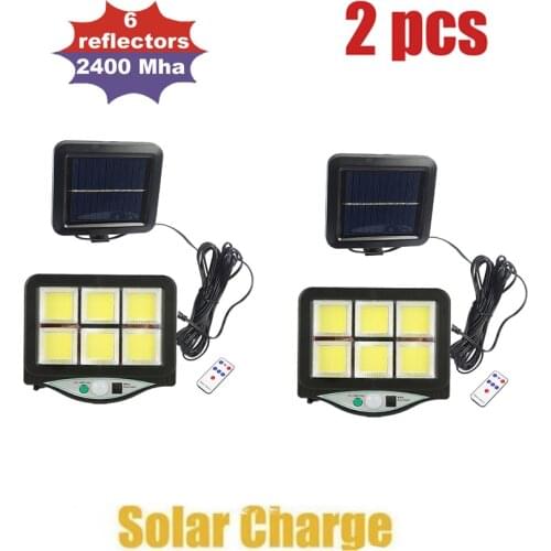 2pcs seperable Motion Sensor Led Solar Lamp Solar Led Light Outdoor High Brightness Garden Street Wall Lights Decorative Lightin