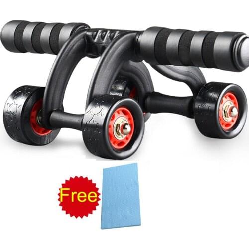 4 Wheels Power Wheel Triple AB Abdominal Roller Abs Workout Fitness Machine Gym AB Coaster kids and adults training power roller
