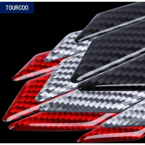 Car Styling Real Carbon Fiber Door Protection Universal Anti-collision Strip Stickers Car Modification Accessories