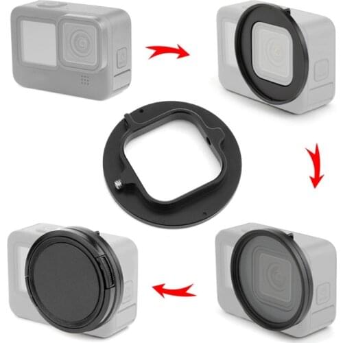 52mm UV Lens Filter Adapter Ring for Go Pro HERO 9 Black