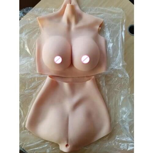 6G High Upgrade G CUP Fake Artificial Boobs Silicone Breast Forms and Vagina Panties Crossdresser Shemale Drag Queen Transgender