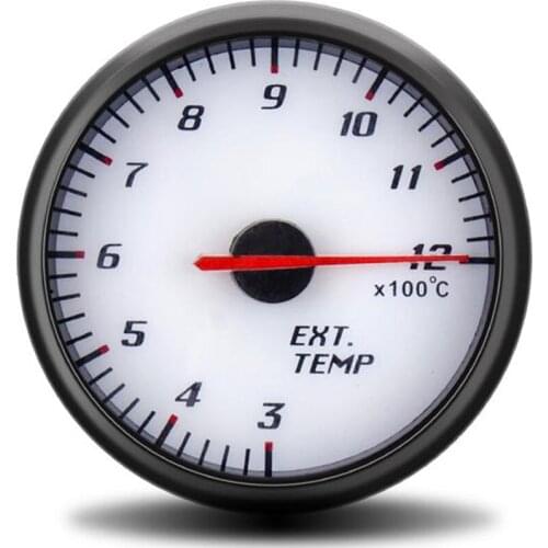 60mm Exhaust Gauge Ext temp gauge Pointer Car air fuel Gas Temperature EGT Gauge For Motorcycle Car Exhaust Temperature Meter