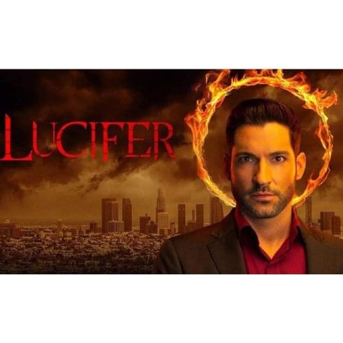 New 5D DIY Full Square /Round Diamond painting “Lucifer” TV poster 3D embroidery Cross stitch Diamond mosaic Home Dector Art c2