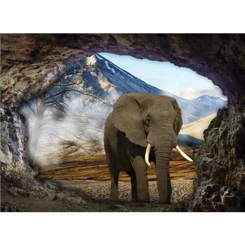 5D DIY Diamond Painting Africa Thailand Elephant Diamond Mosaic Picture Of Rhinestones Embroidery Cross Stitch Home Decor FG1857