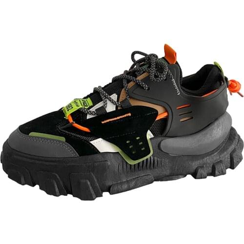 Autumn Men Casual Shoes Breathable Mesh Luminous Sneakers Man Thick Bottom Chunky Foowear Men Fashion Sneakers Zapato Hombre