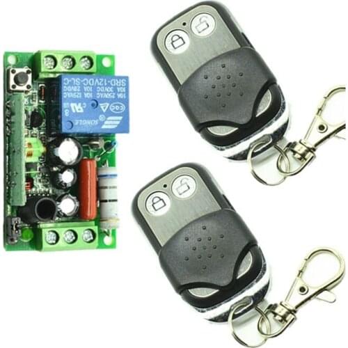 AC220V 110V 1CH 10A RF Wireless Push Remote Control Light Switch System Toggle Momentary Latched